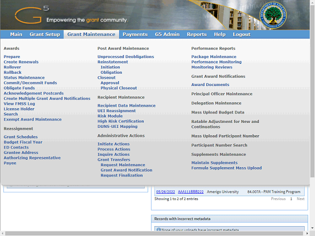 Screen image of this step