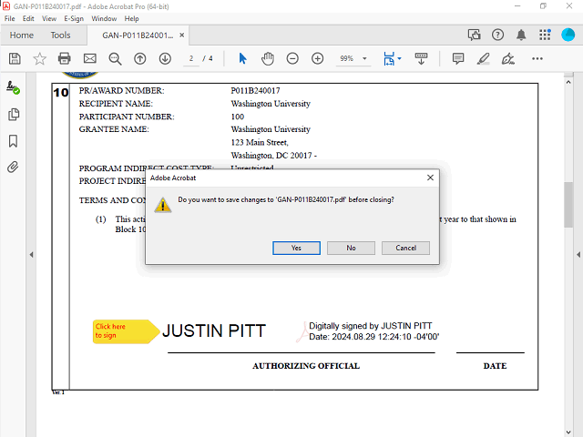 Screen image of this step