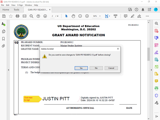 Screen image of this step