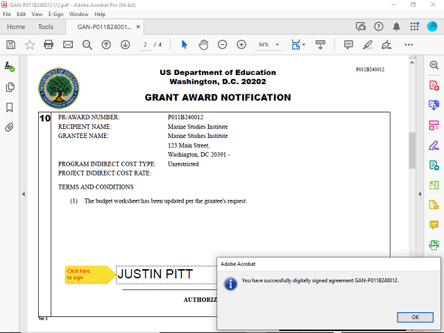 Screen image of this step
