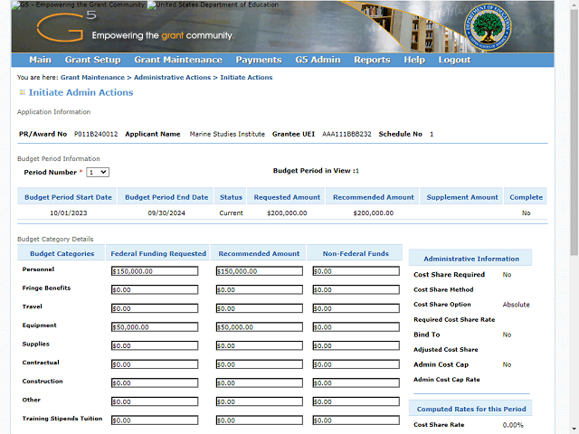 Screen image of this step