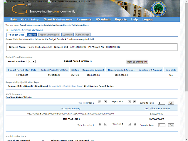 Screen image of this step