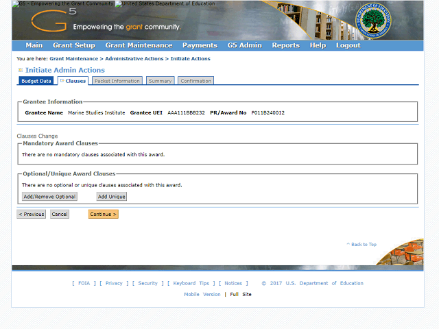Screen image of this step