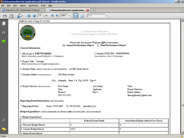 Screen image of this step