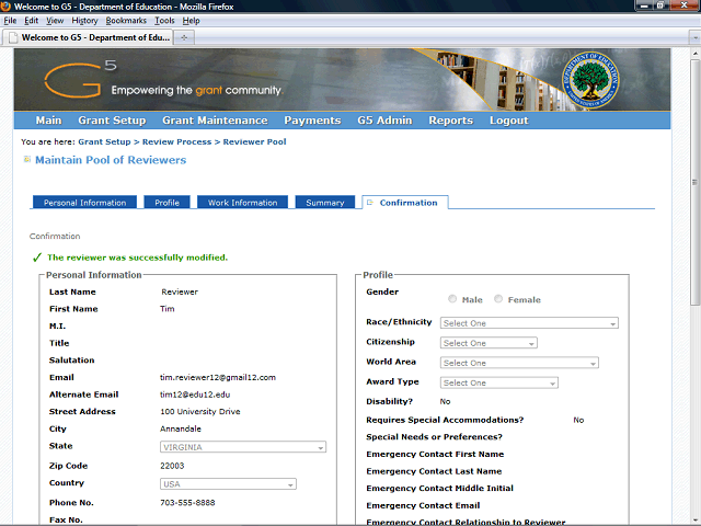 Screen image of this step