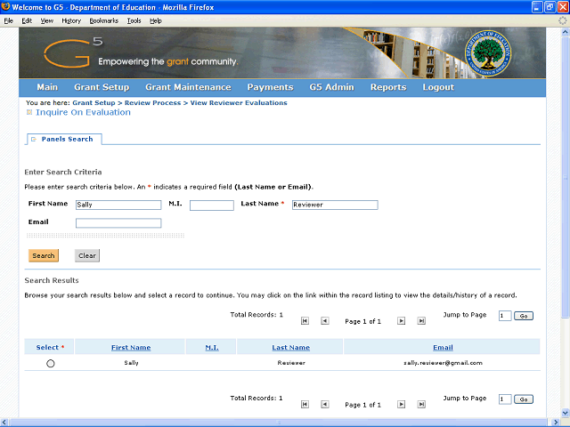 Screen image of this step