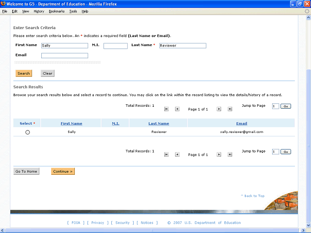 Screen image of this step