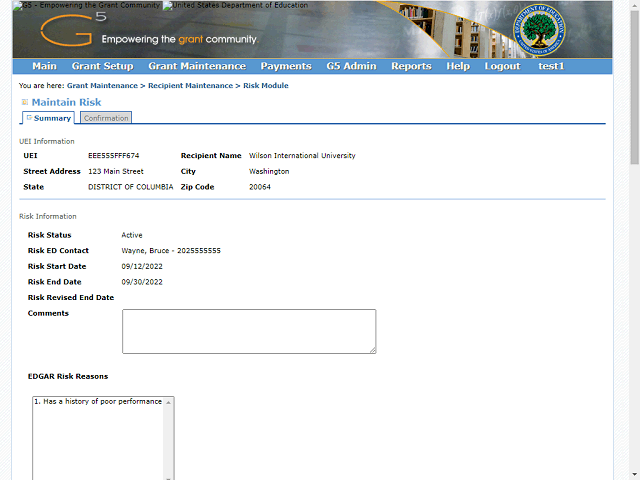 Screen image of this step