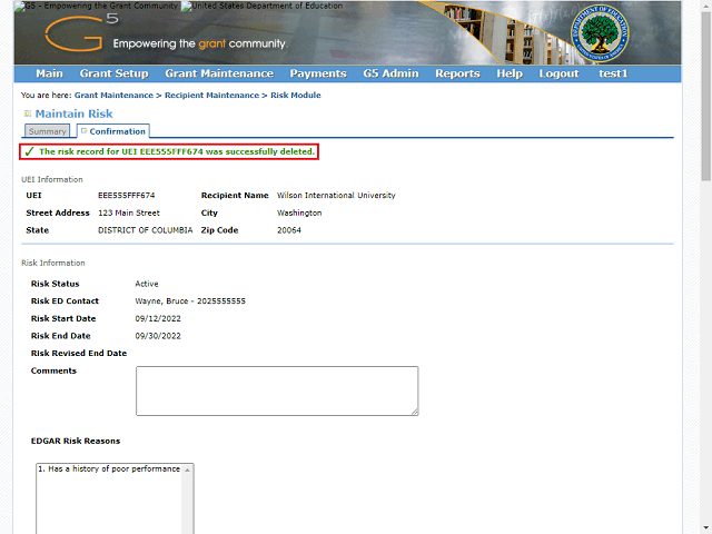Screen image of this step
