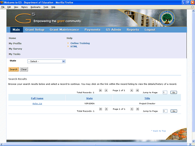 Screen image of this step
