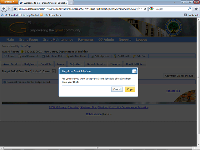 Screen image of this step