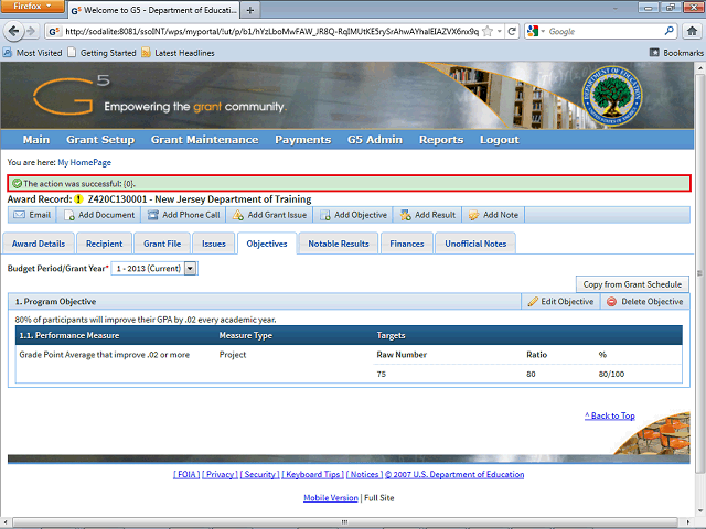 Screen image of this step