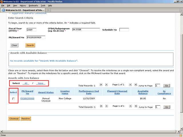 Screen image of this step