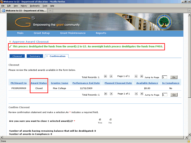 Screen image of this step