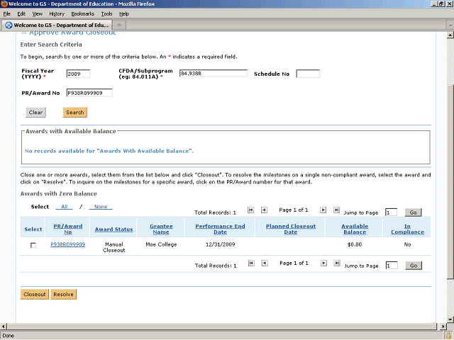 Screen image of this step