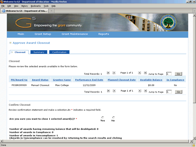 Screen image of this step