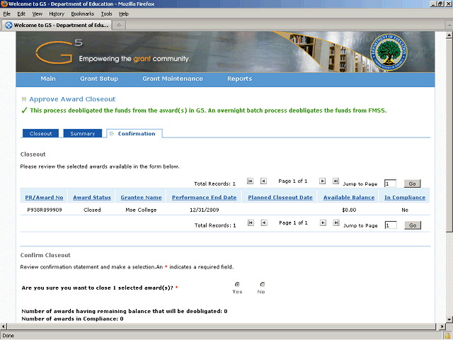 Screen image of this step
