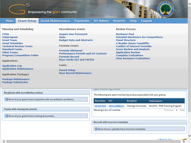 Screen image of this step