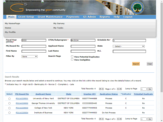 Screen image of this step