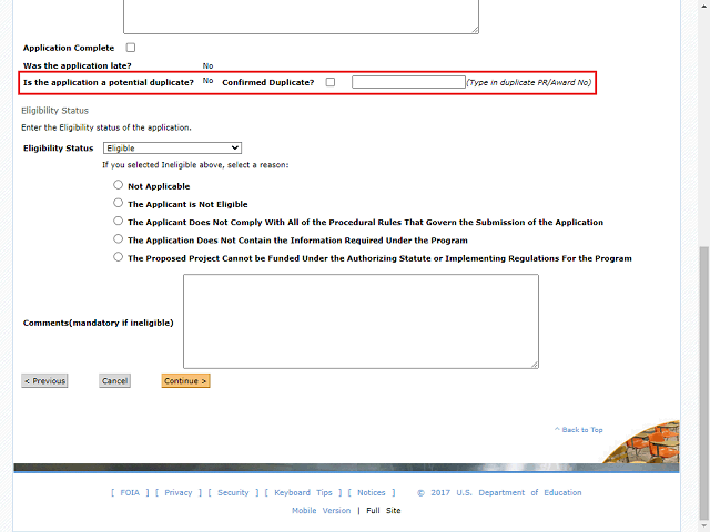 Screen image of this step