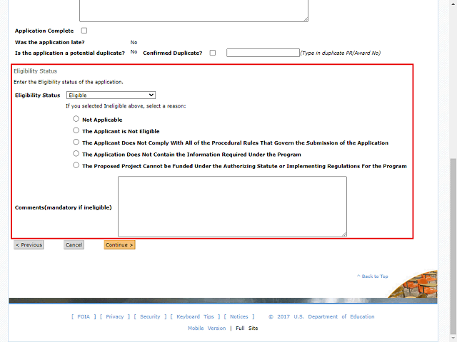 Screen image of this step