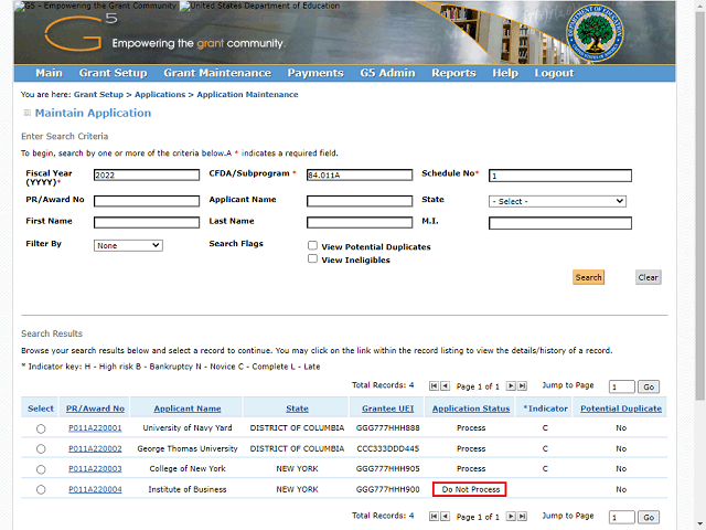Screen image of this step