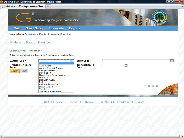 Screen image of this step