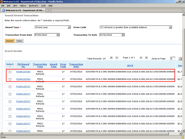 Screen image of this step