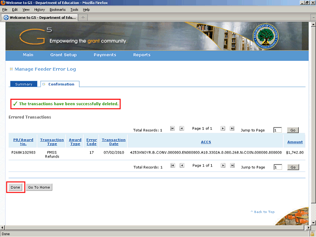 Screen image of this step