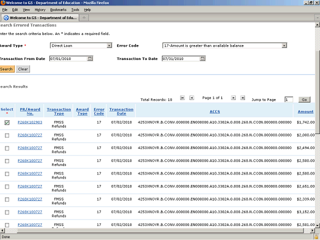 Screen image of this step