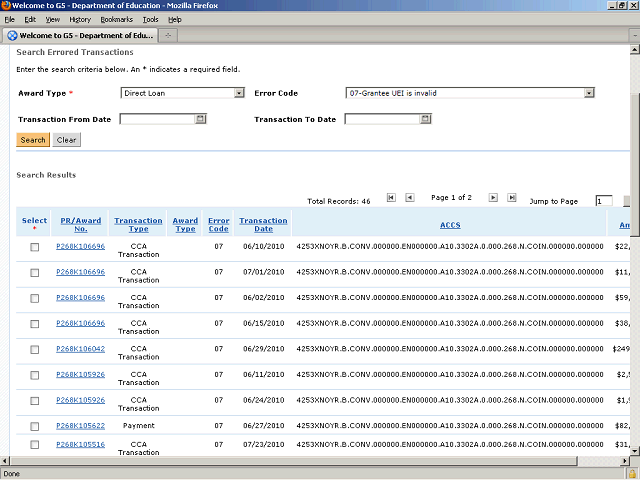 Screen image of this step