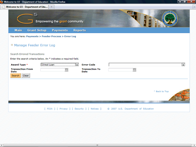 Screen image of this step