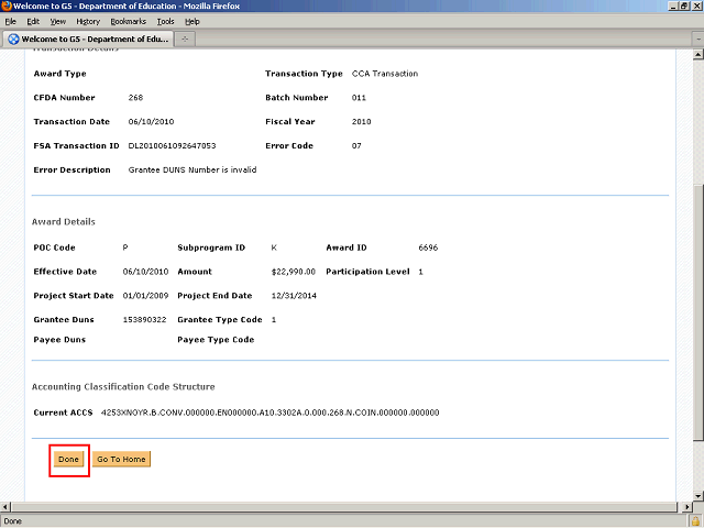 Screen image of this step