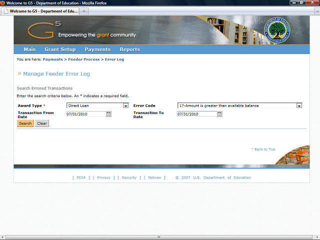 Screen image of this step