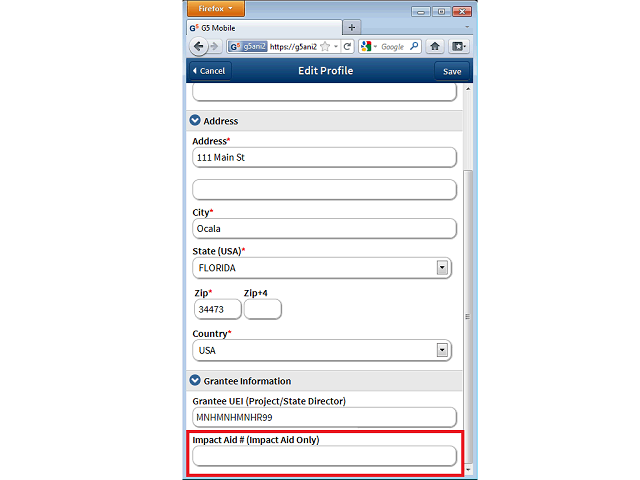 Screen image of this step