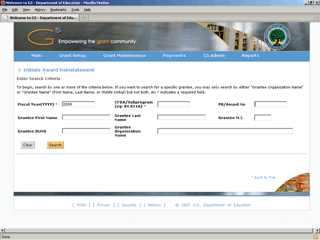 Screen image of this step