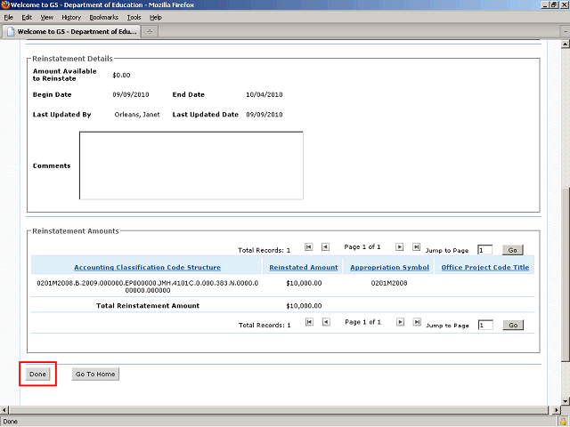 Screen image of this step