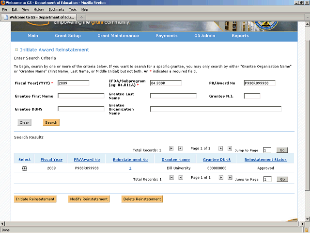 Screen image of this step