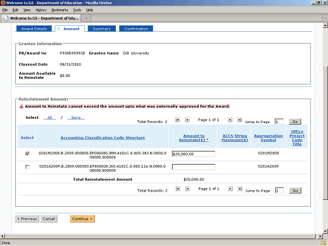 Screen image of this step