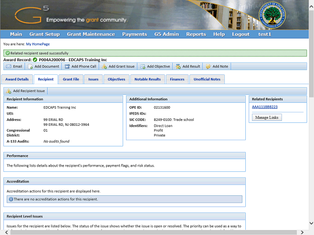 Screen image of this step
