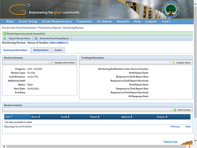 Screen image of this step