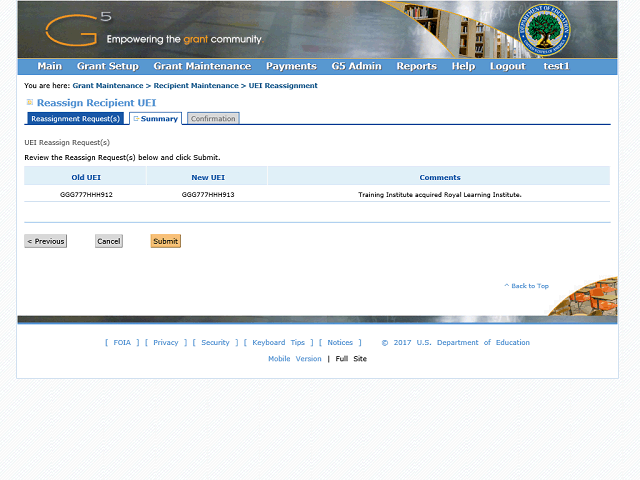 Screen image of this step