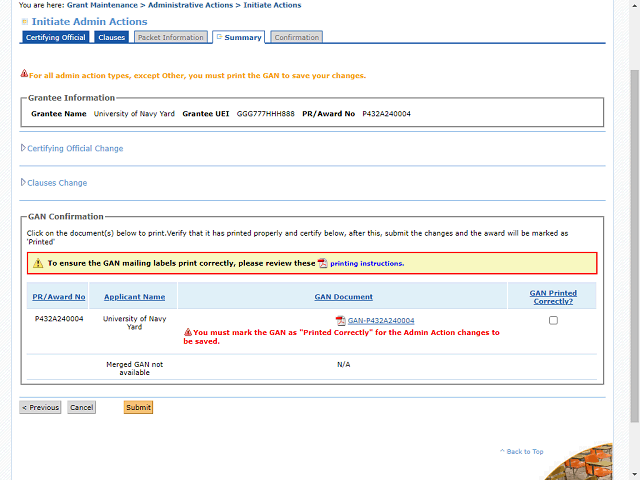 Screen image of this step