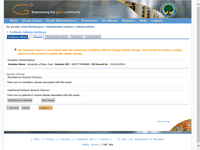Screen image of this step