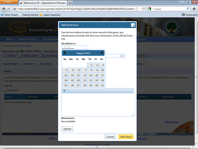 Screen image of this step