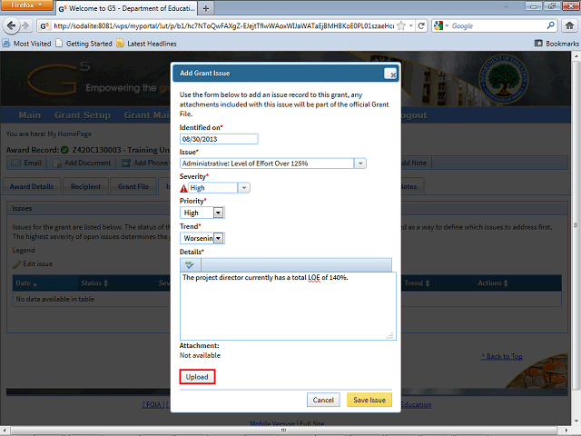 Screen image of this step