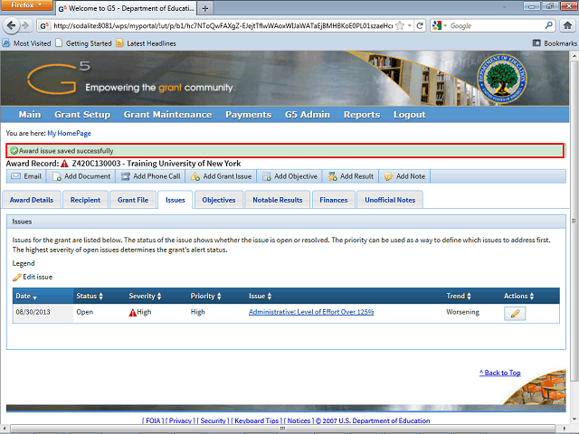 Screen image of this step