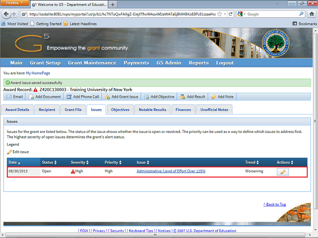 Screen image of this step