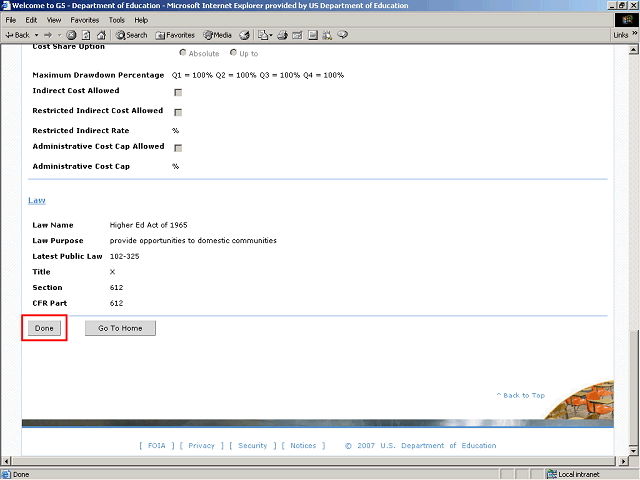 Screen image of this step
