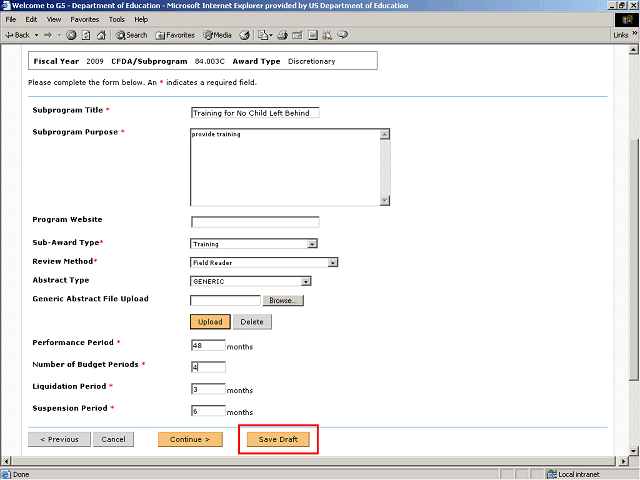 Screen image of this step